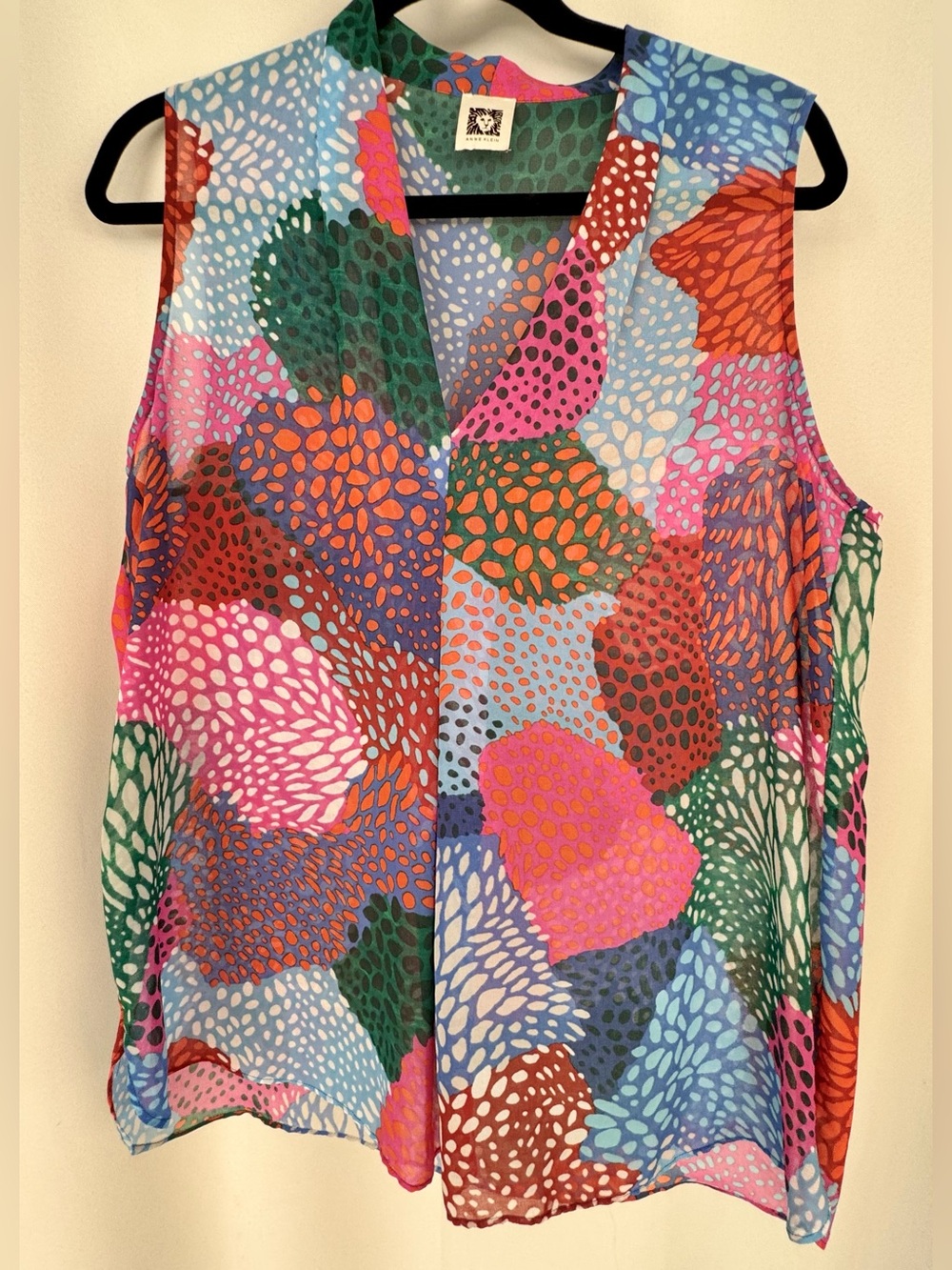 Anne Klein sleeveless blouse L/XL